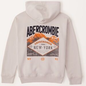 Abercrombie Kids New York Graphic Popover Hoodie size 15/16
